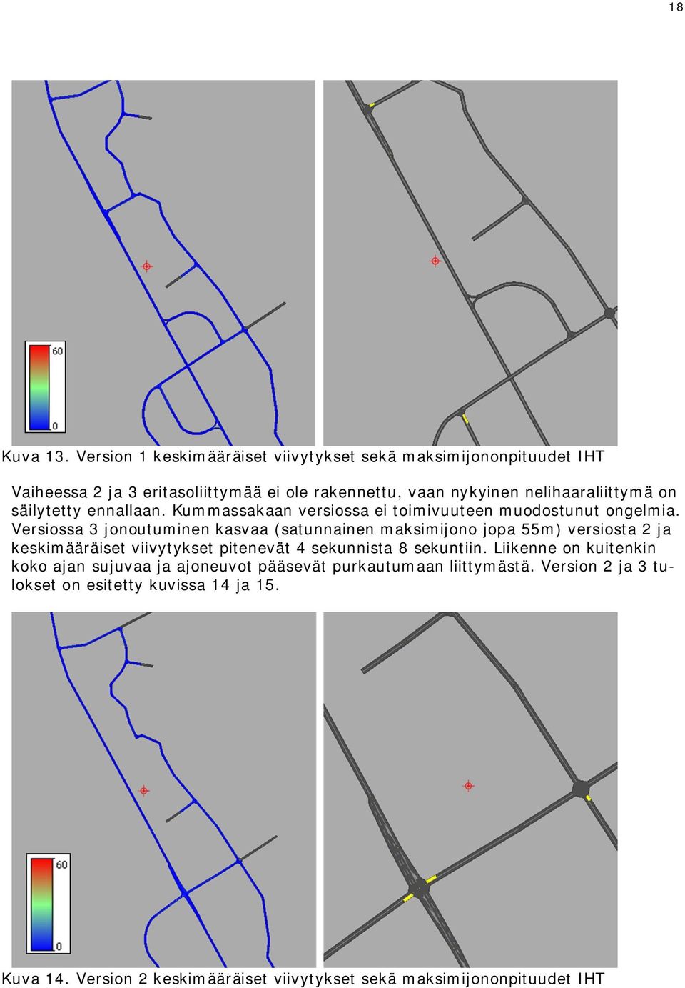 on säilytetty ennallaan. Kummassakaan versiossa ei toimivuuteen muodostunut ongelmia.