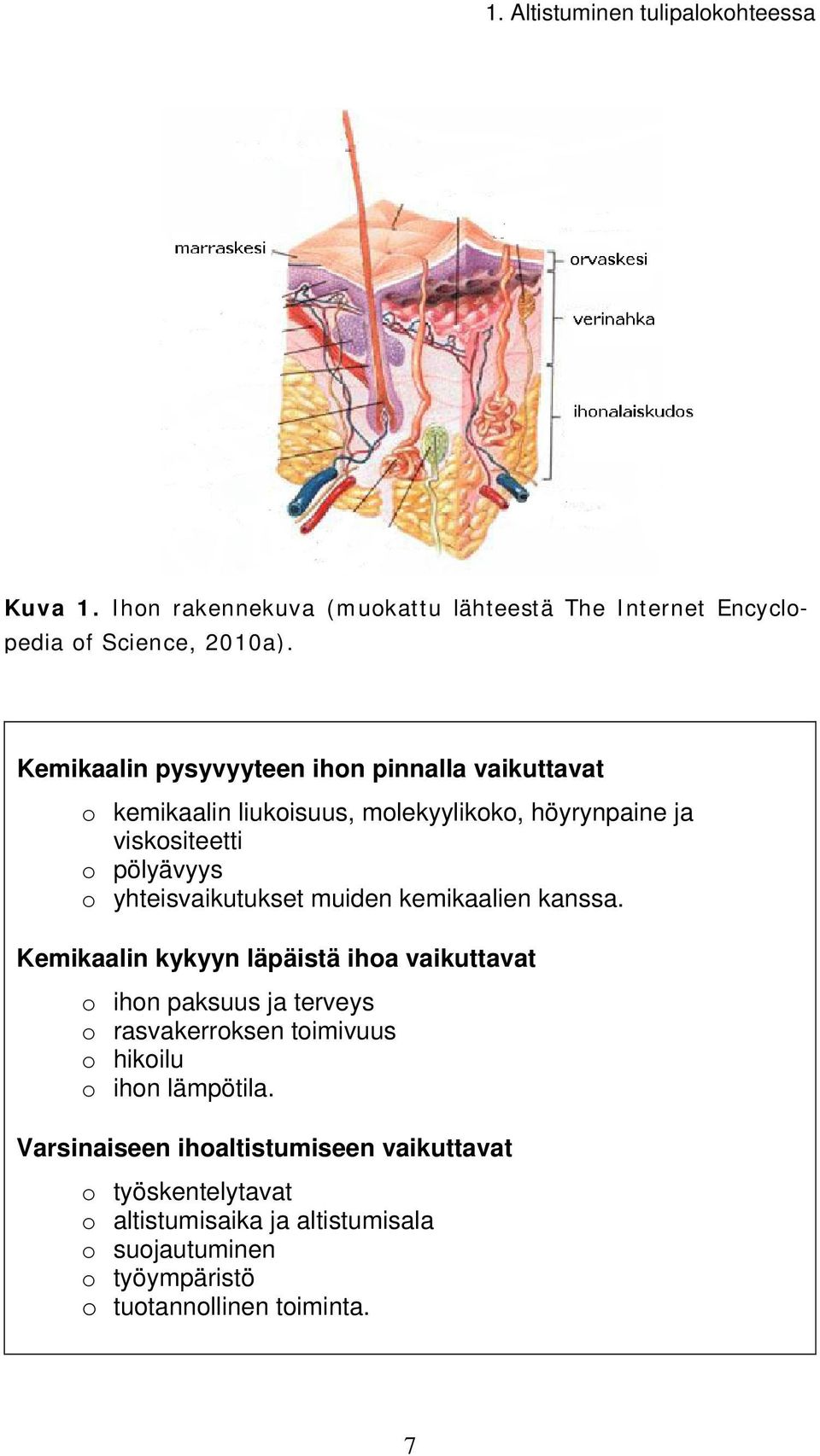 yhteisvaikutukset muiden kemikaalien kanssa.