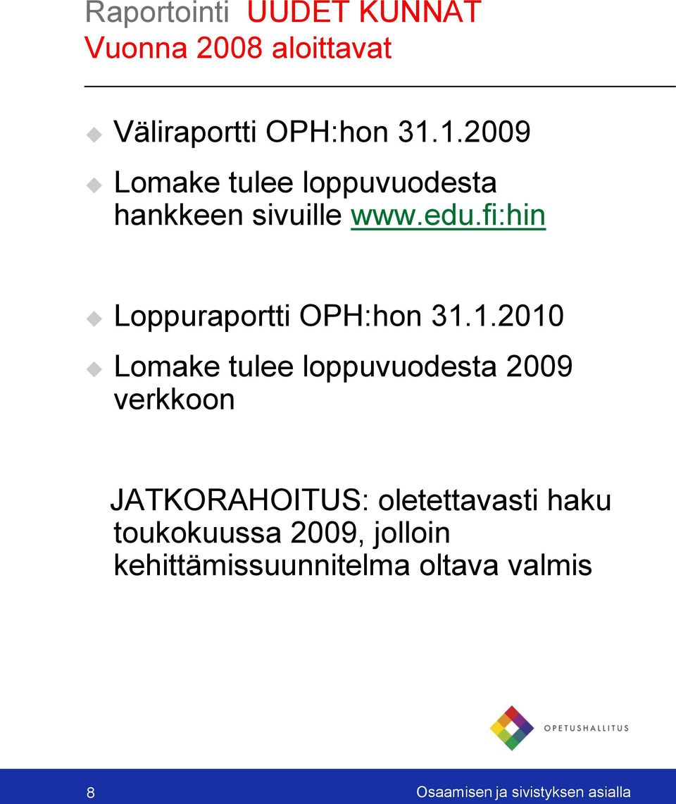 fi:hin Loppuraportti OPH:hon 31.