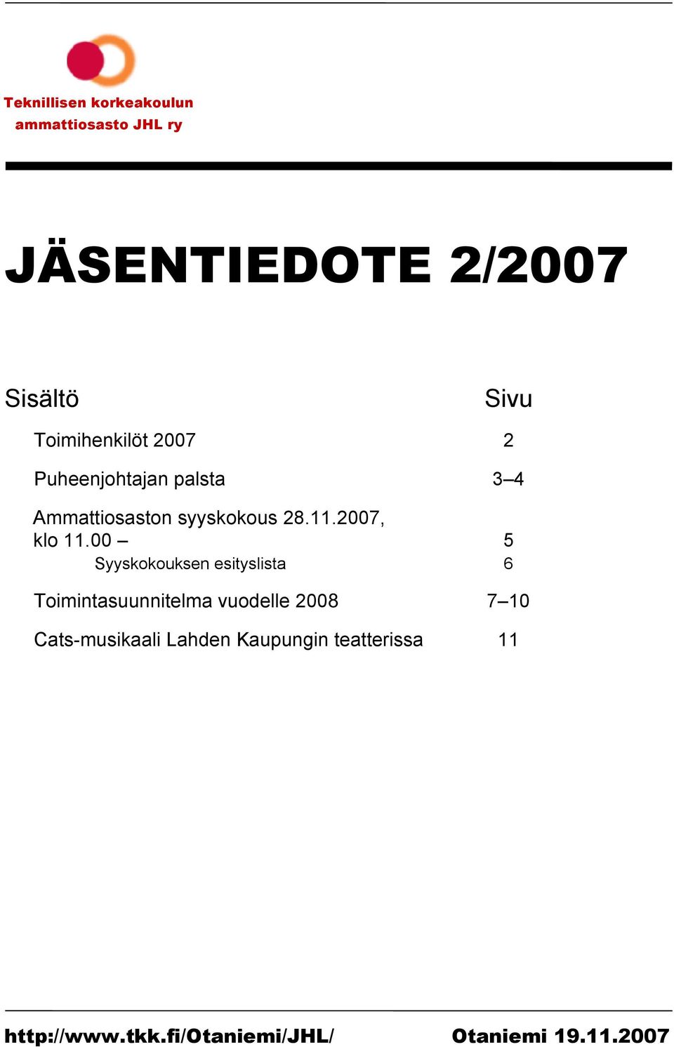 2007, klo 11.