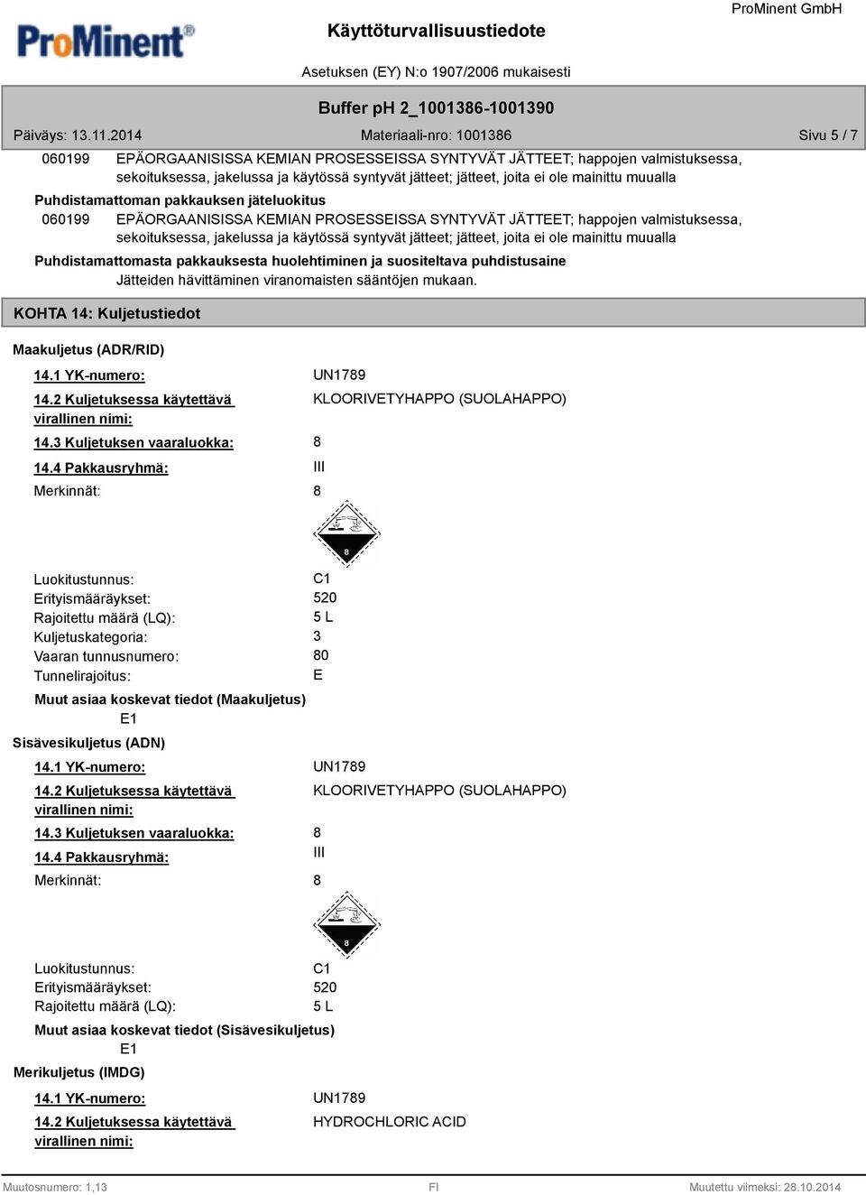 ole mainittu muualla Puhdistamattomasta pakkauksesta huolehtiminen ja suositeltava puhdistusaine Jätteiden hävittäminen viranomaisten sääntöjen mukaan.