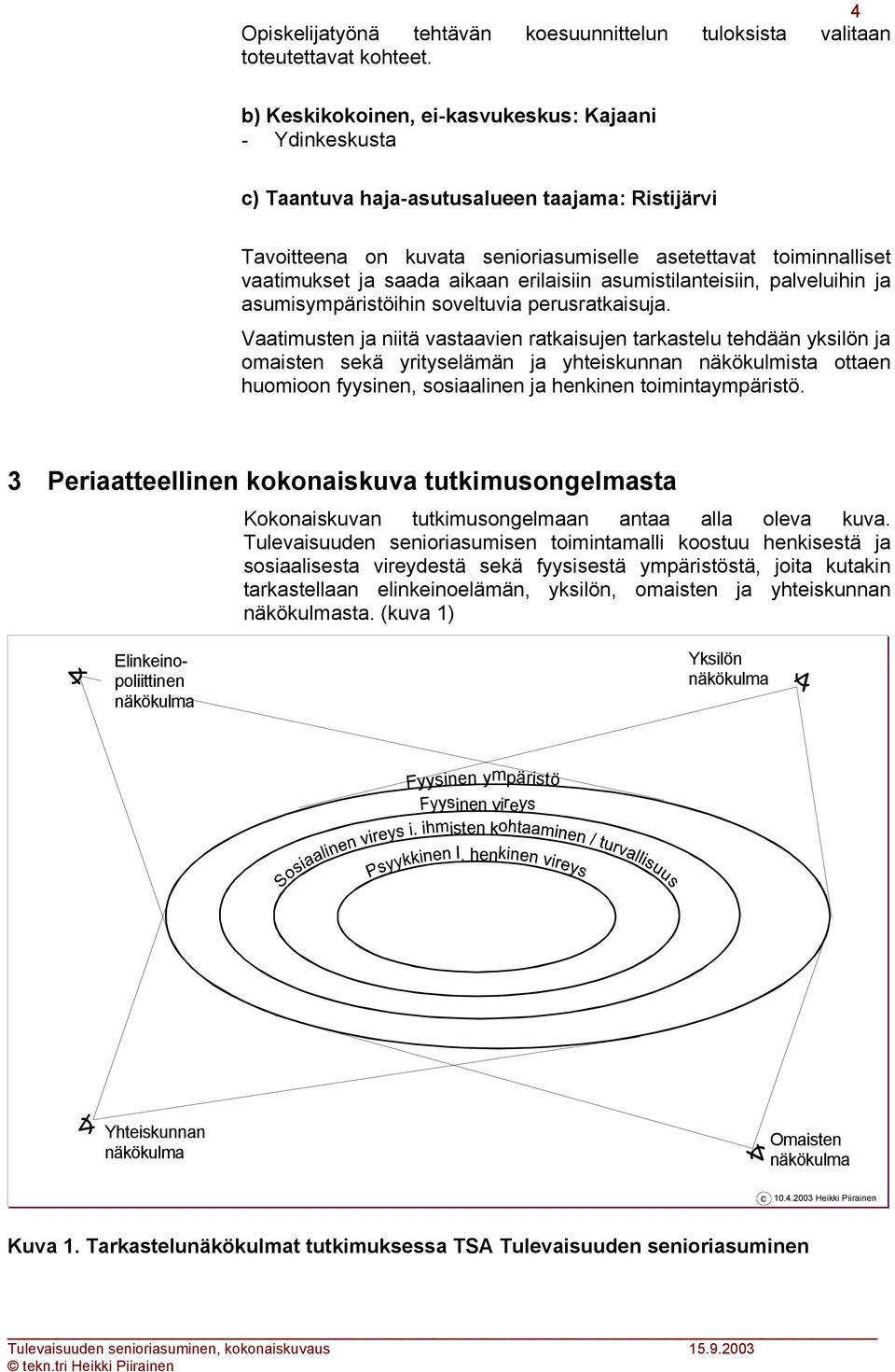 aikaan erilaisiin asumistilanteisiin, palveluihin ja asumisympäristöihin soveltuvia perusratkaisuja.
