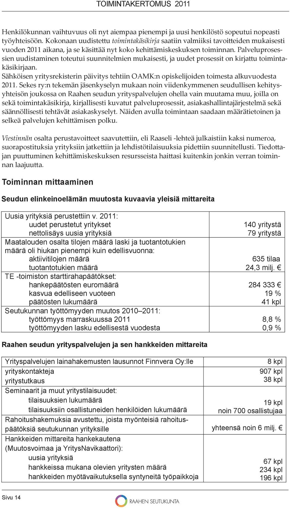 Palveluprosessien uudistaminen toteutui suunnitelmien mukaisesti, ja uudet prosessit on kirja u toimintakäsikirjaan.