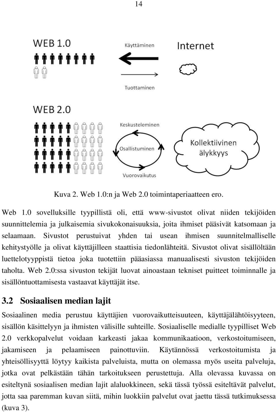 Sivustot olivat sisällöltään luettelotyyppistä tietoa joka tuotettiin pääasiassa manuaalisesti sivuston tekijöiden taholta. Web 2.