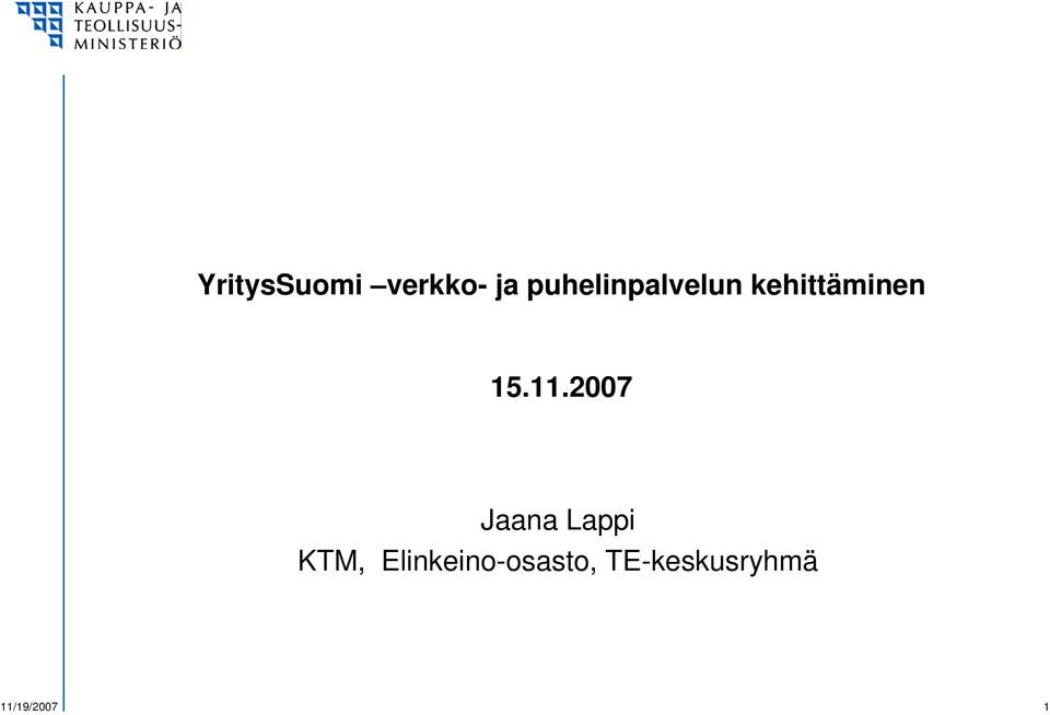 11.2007 Jaana Lappi KTM,