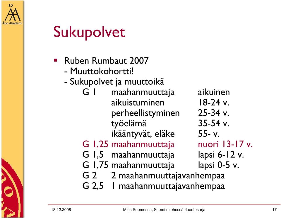 työelämä 35-54 v. ikääntyvät, eläke 55- v. G 1,25 maahanmuuttaja nuori 13-17 v.