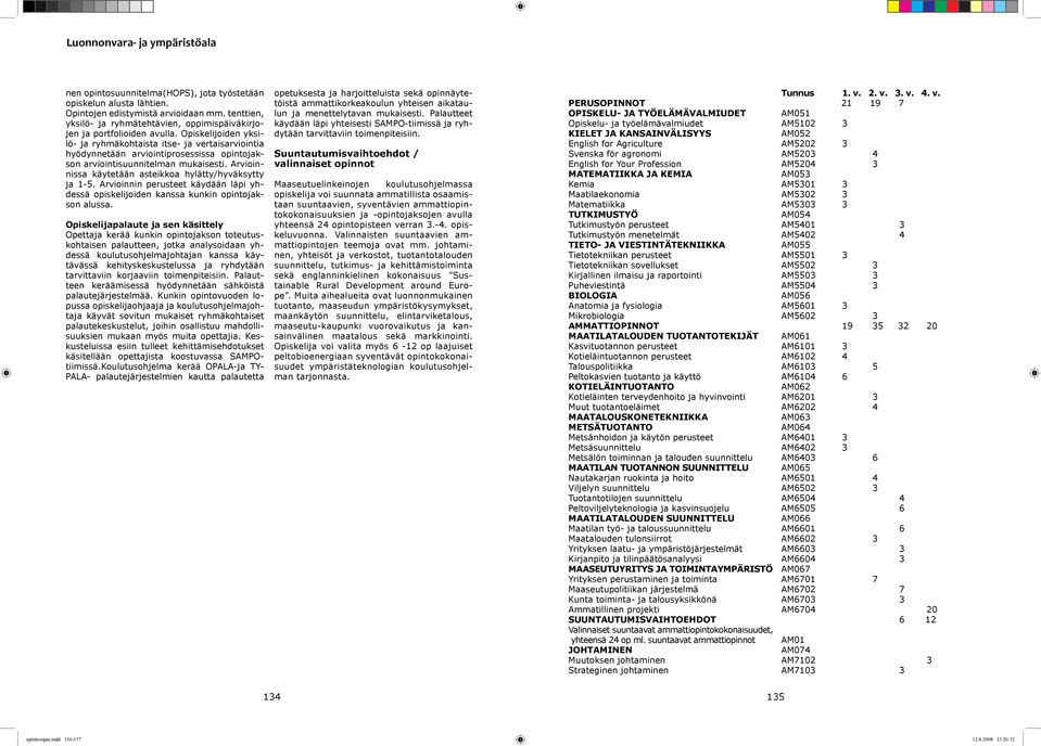 Arvioinnissa käytetään asteikkoa hylätty/hyväksytty ja 1-5. Arvioinnin perusteet käydään läpi yhdessä opiskelijoiden kanssa kunkin opintojakson alussa.