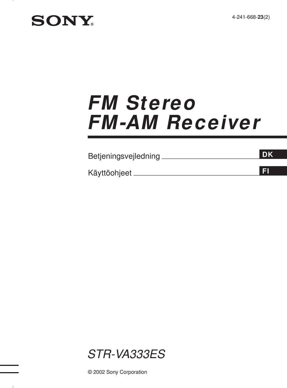 Betjeningsvejledning