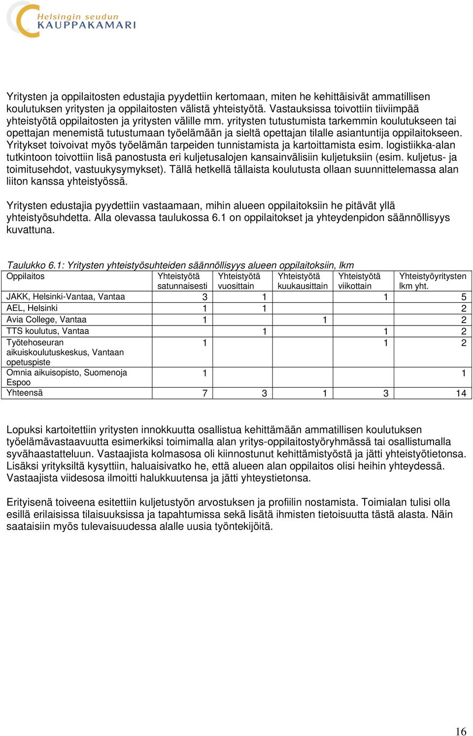 yritysten tutustumista tarkemmin koulutukseen tai opettajan menemistä tutustumaan työelämään ja sieltä opettajan tilalle asiantuntija oppilaitokseen.