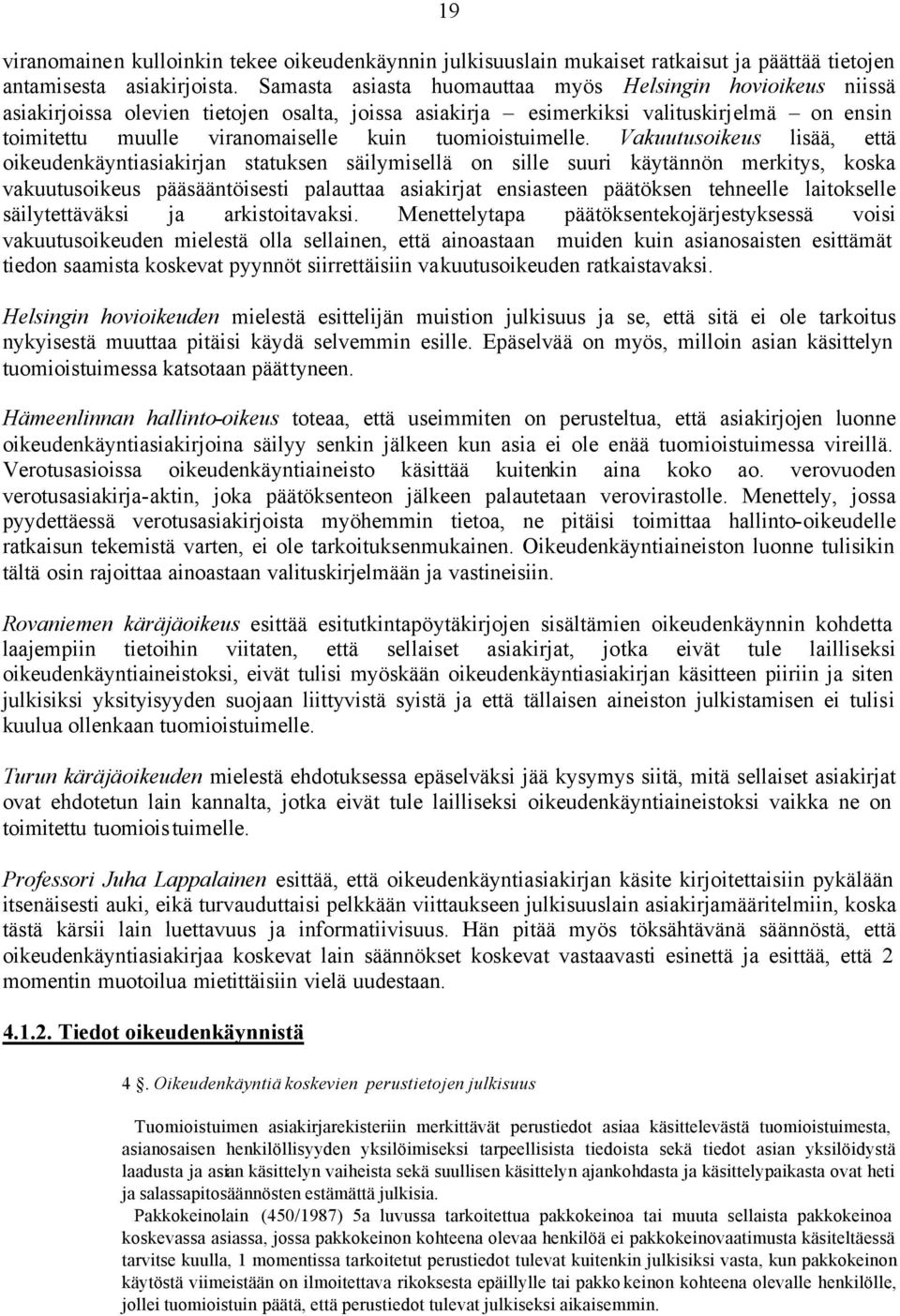 tuomioistuimelle.