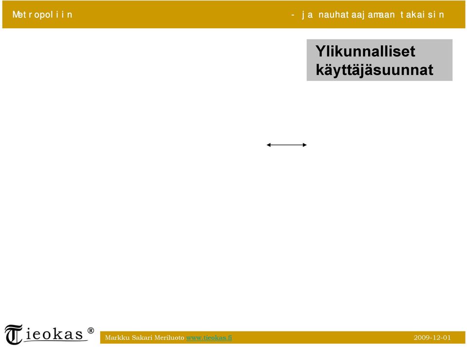 Ylikunnalliset käyttäjäsuunnat