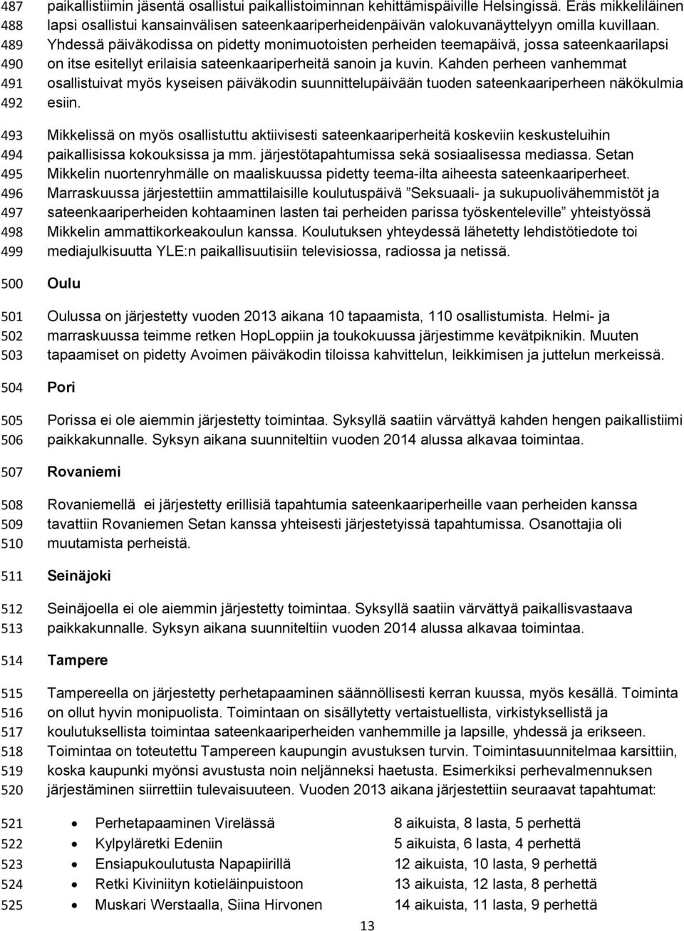 Yhdessä päiväkodissa on pidetty monimuotoisten perheiden teemapäivä, jossa sateenkaarilapsi on itse esitellyt erilaisia sateenkaariperheitä sanoin ja kuvin.