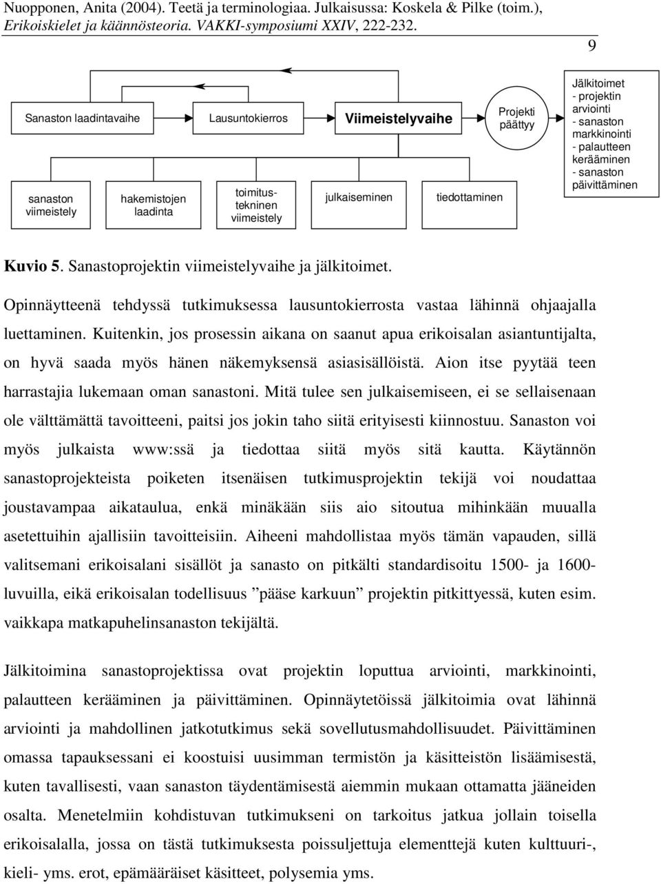 Opinnäytteenä tehdyssä tutkimuksessa lausuntokierrosta vastaa lähinnä ohjaajalla luettaminen.