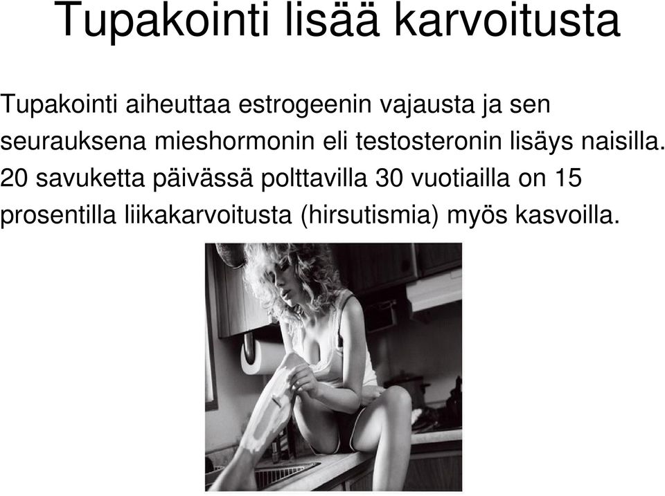 lisäys naisilla.