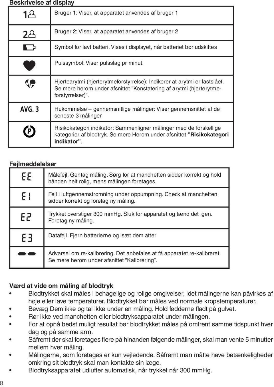 Se mere herom under afsnittet Konstatering af arytmi (hjerterytmeforstyrrelser).