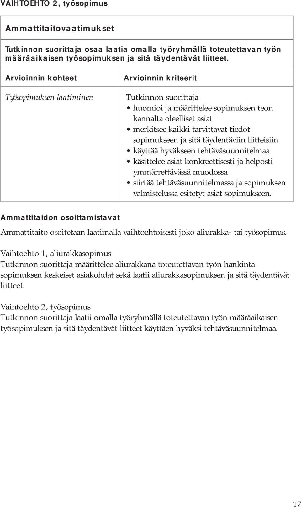 tehtäväsuunnitelmaa käsittelee asiat konkreettisesti ja helposti ymmärrettävässä muodossa siirtää tehtäväsuunnitelmassa ja sopimuksen valmistelussa esitetyt asiat sopimukseen.