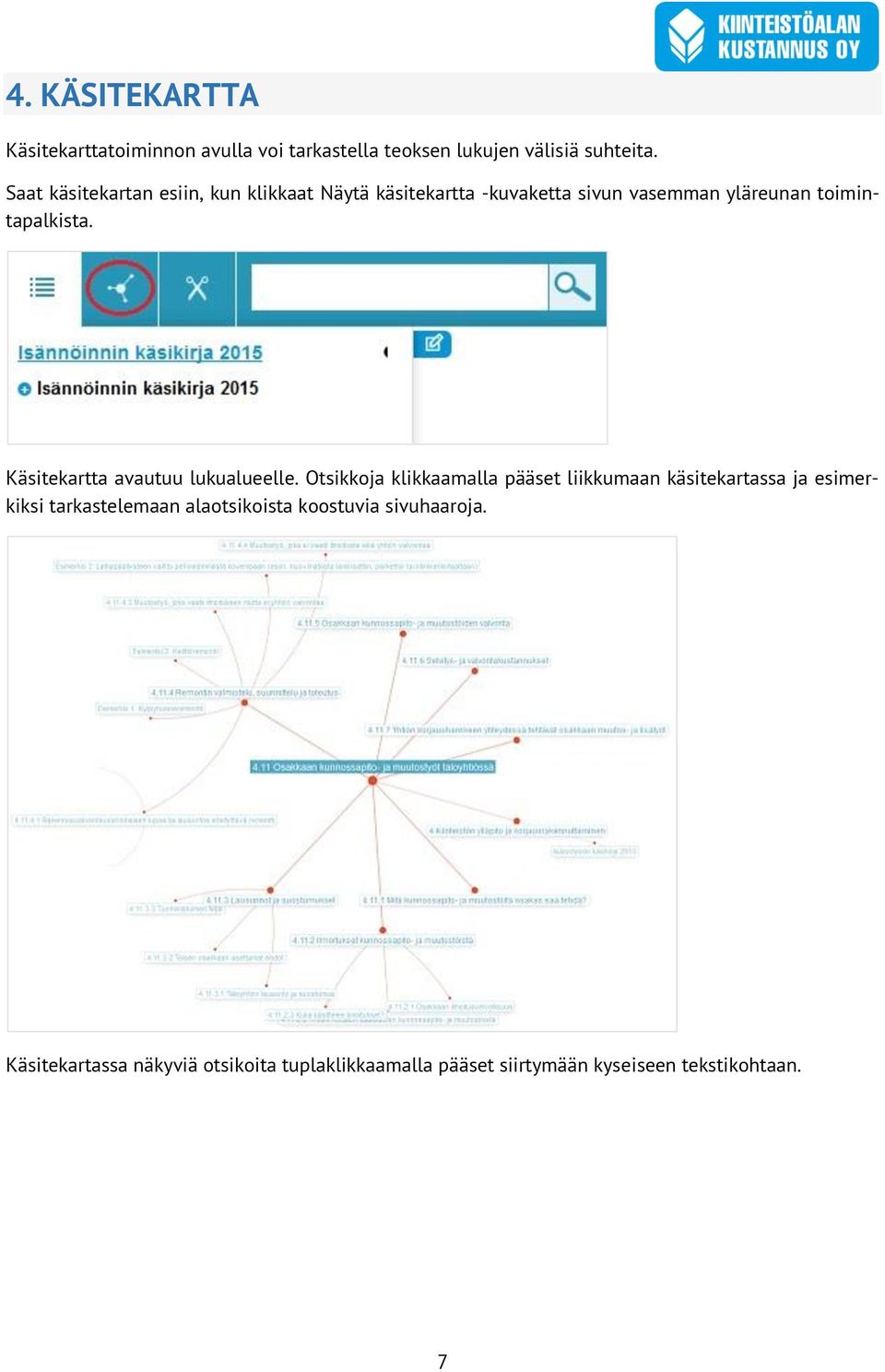 Käsitekartta avautuu lukualueelle.