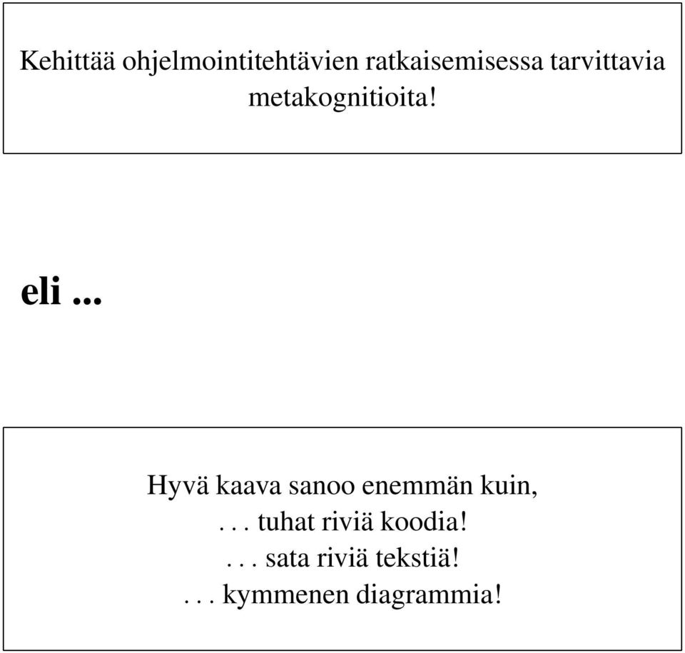 .. Hyvä kaava sanoo enemmän kuin,.