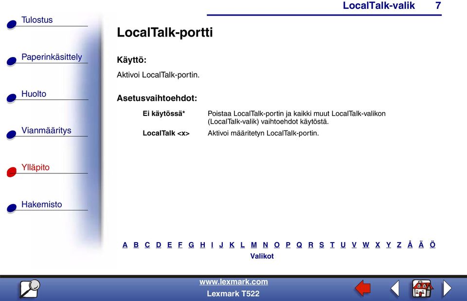 LocalTalk-portin ja kaikki muut on ()