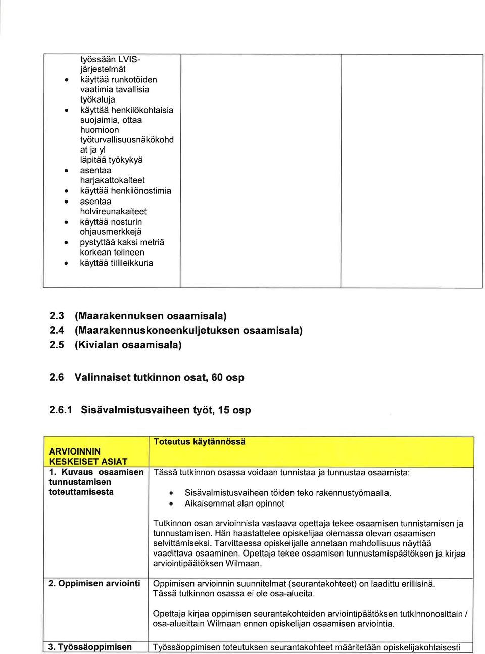 käyttää nosturin ohjusmerkkejä o pystftää kksi metriä korken telineen o käyttäätiilileikkuri 2.3 2.4 2.5 (Mrken nuksen osm sl) (Mrken n uskoneenkuljetuksen osm sl) (Kiviln osm sl) 2.