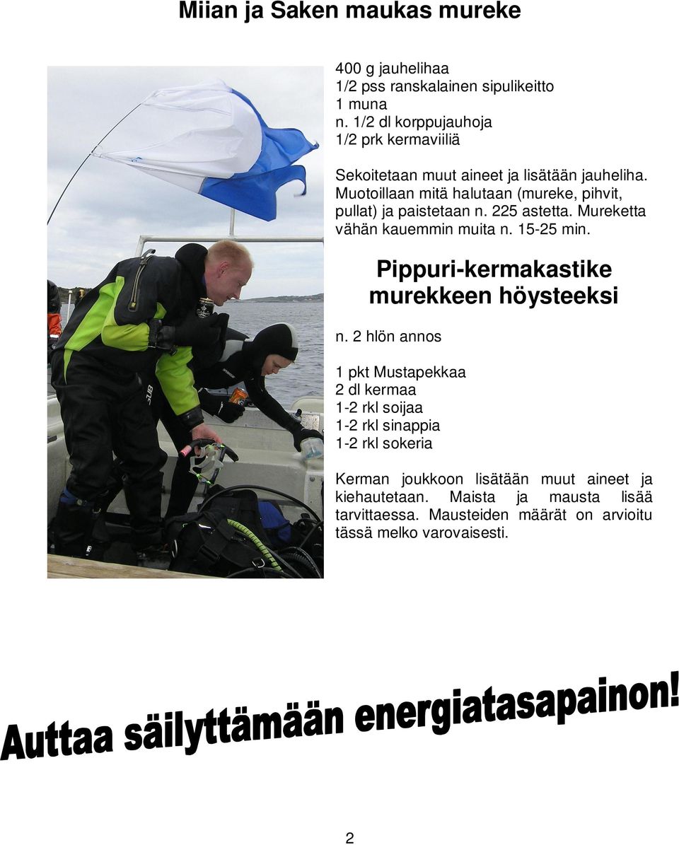 Muotoillaan mitä halutaan (mureke, pihvit, pullat) ja paistetaan n. 225 astetta. Mureketta vähän kauemmin muita n. 15-25 min.