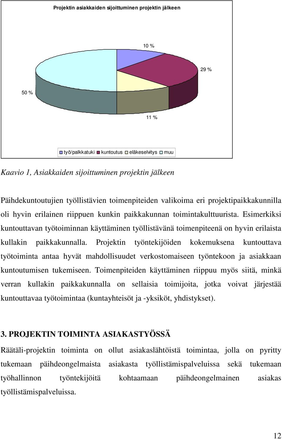 Esimerkiksi kuntouttavan työtoiminnan käyttäminen työllistävänä toimenpiteenä on hyvin erilaista kullakin paikkakunnalla.