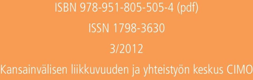 3/2012 Kansainvälisen