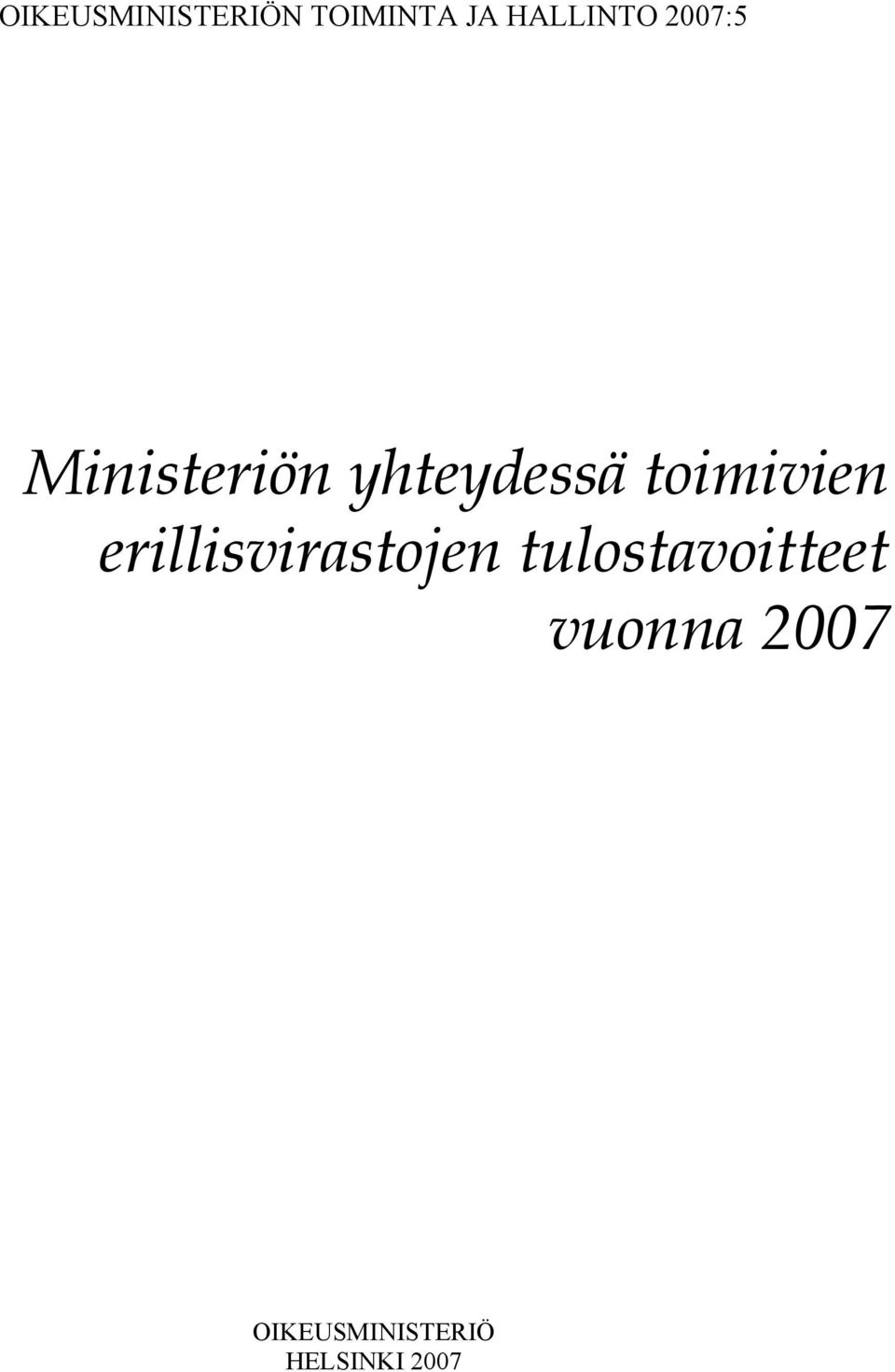 toimivien erillisvirastojen