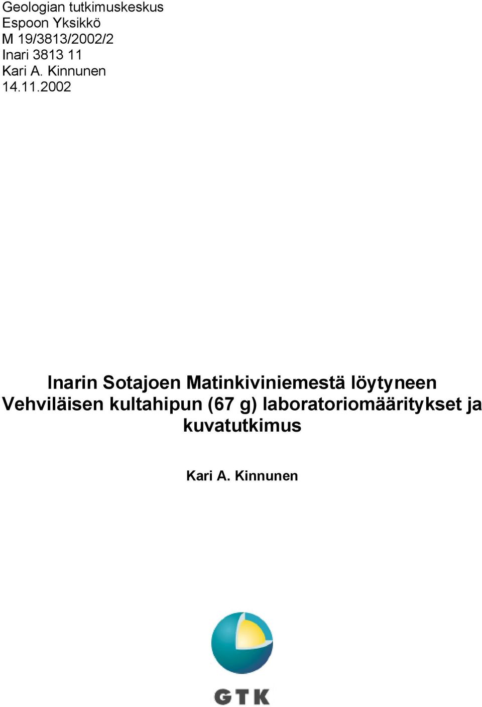 Kari A. Kinnunen 14.11.