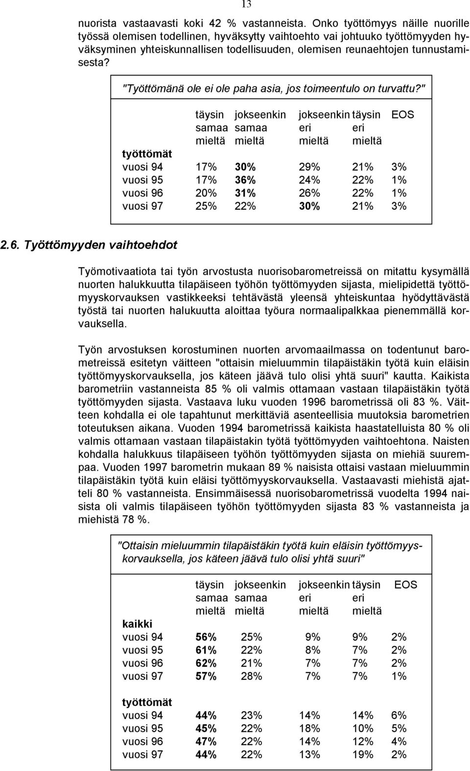 "Työttömänä ole ei ole paha asia, jos toimeentulo on turvattu?