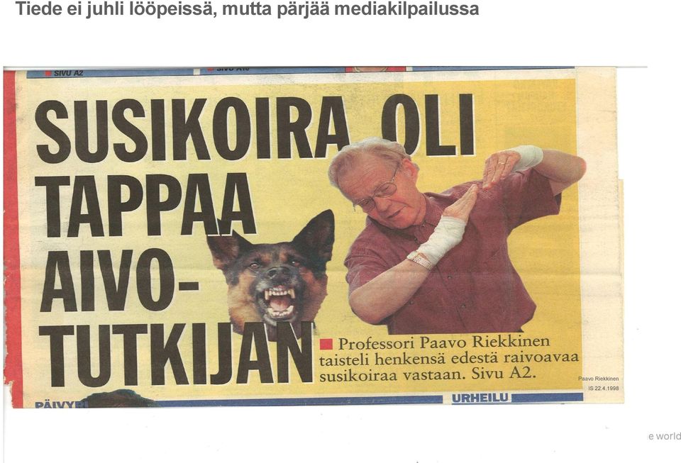 mediakilpailussa Paavo