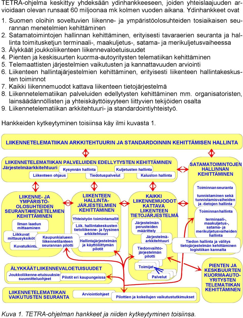 Satamatoimintojen hallinnan kehittäminen, erityisesti tavaraerien seuranta ja hallinta toimitusketjun terminaali-, maakuljetus-, satama- ja merikuljetusvaiheessa 3.