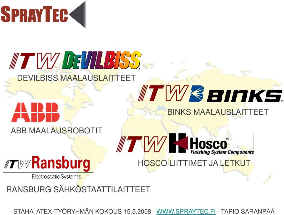 MAALAUSROBOTIT HOSCO LIITTIMET