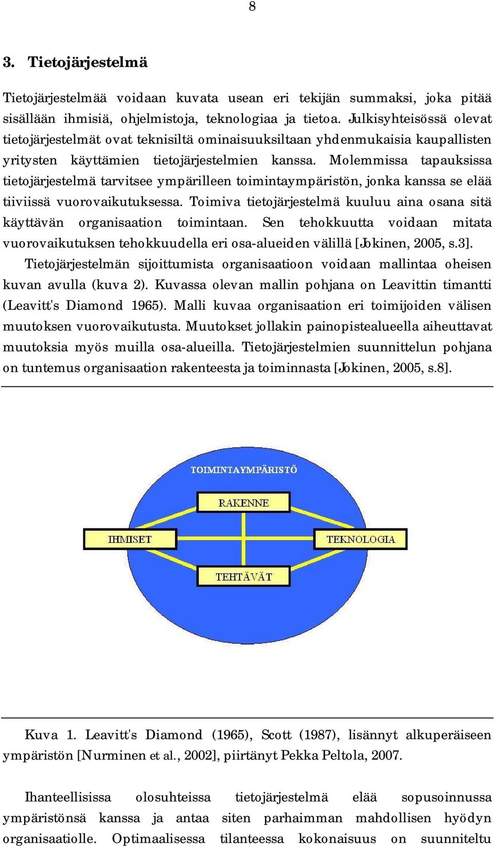 Molemmissa tapauksissa tietojärjestelmä tarvitsee ympärilleen toimintaympäristön, jonka kanssa se elää tiiviissä vuorovaikutuksessa.