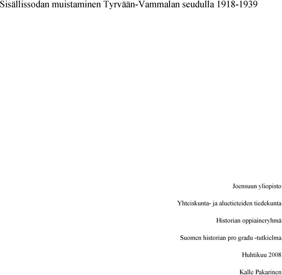 aluetieteiden tiedekunta Historian oppiaineryhmä