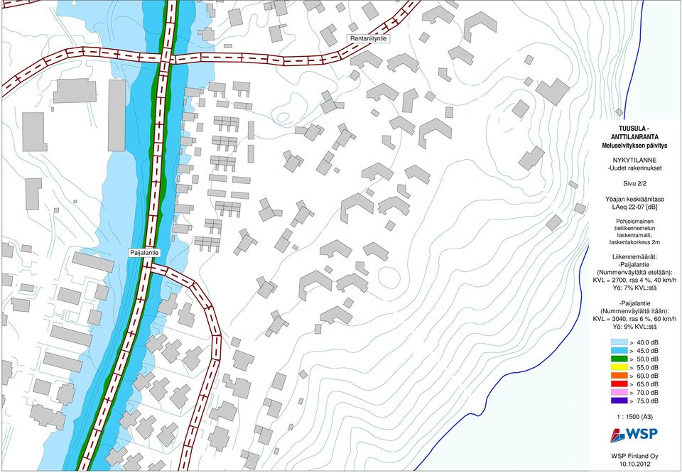 KVL = 2700, ras 4 %, 40 km/h Yö: 7% KVL:stä