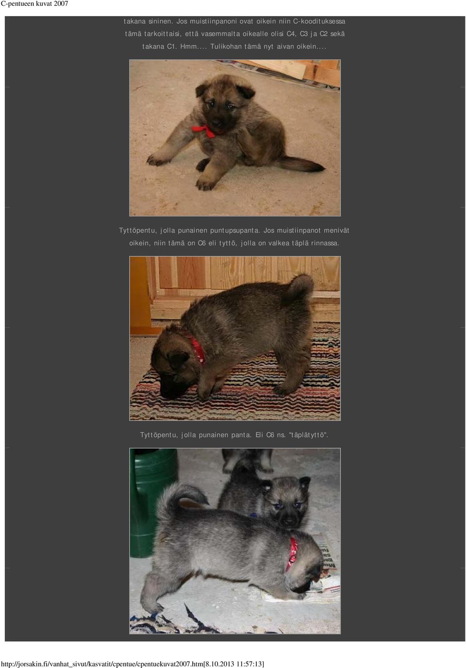 olisi C4, C3 ja C2 sekä takana C1. Hmm... Tulikohan tämä nyt aivan oikein.