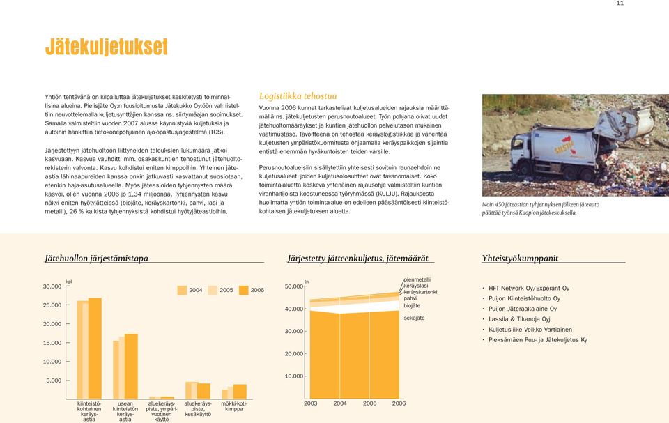 Samalla valmisteltiin vuoden 2007 alussa käynnistyviä kuljetuksia ja autoihin hankittiin tietokonepohjainen ajo-opastusjärjestelmä (TCS).