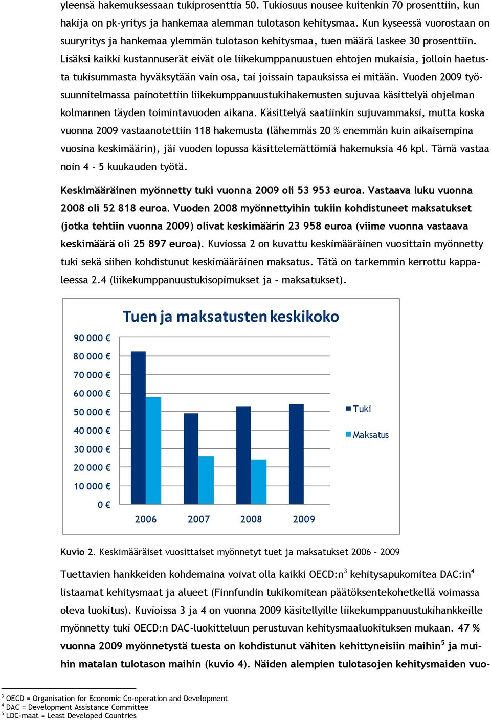 Lisäksi kaikki kustannuserät eivät ole liikekumppanuustuen ehtojen mukaisia, jolloin haetusta tukisummasta hyväksytään vain osa, tai joissain tapauksissa ei mitään.