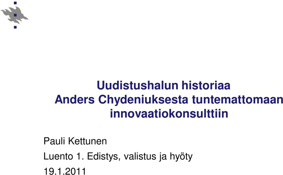 innovaatiokonsulttiin Pauli