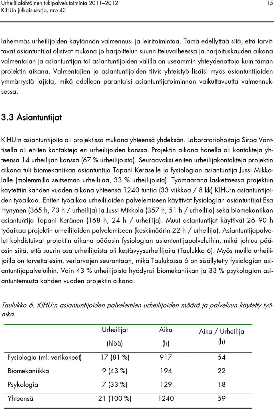 useammin yhteydenottoja kuin tämän projektin aikana.