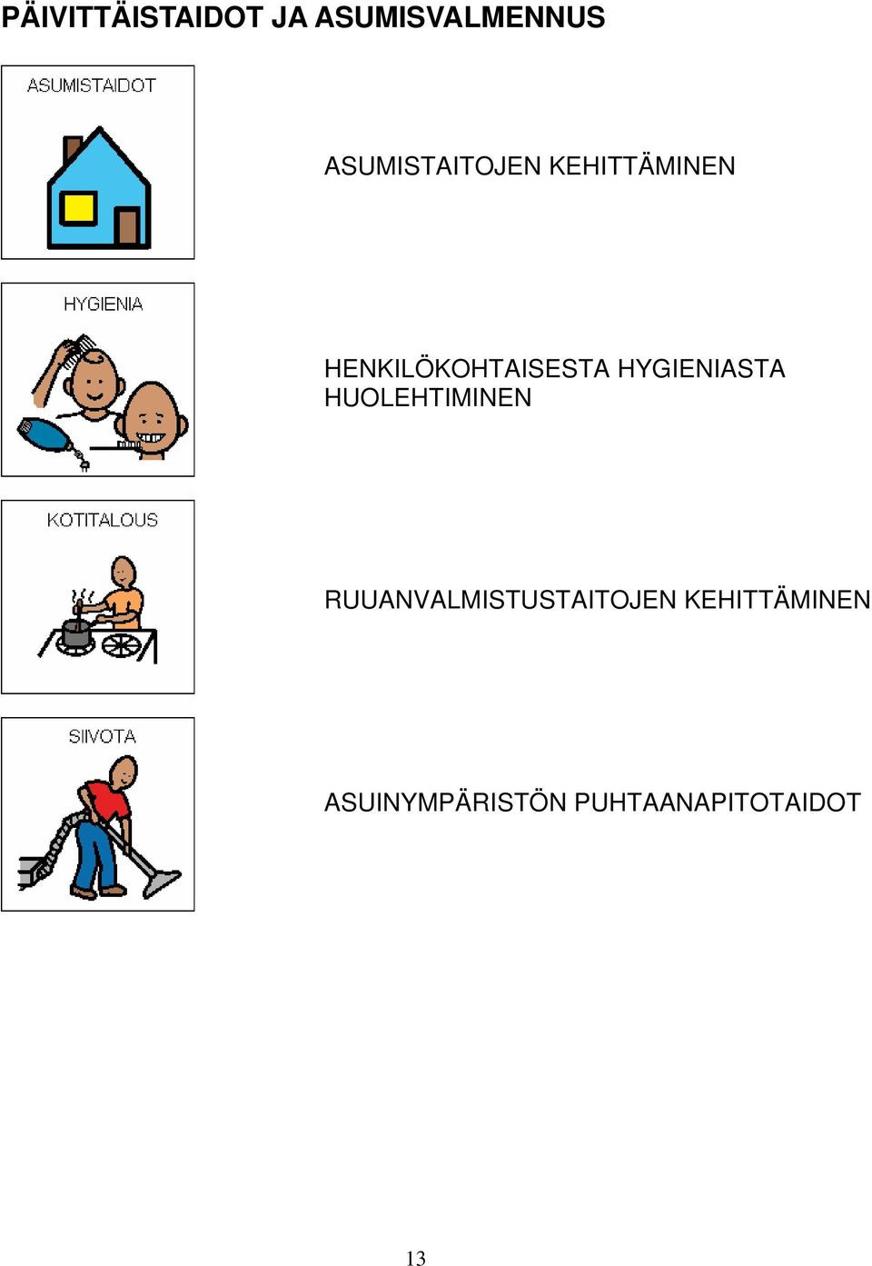 HENKILÖKOHTAISESTA HYGIENIASTA HUOLEHTIMINEN