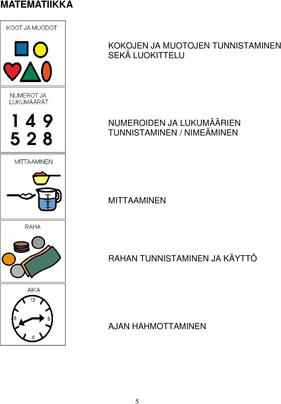 LUKUMÄÄRIEN TUNNISTAMINEN / NIMEÄMINEN