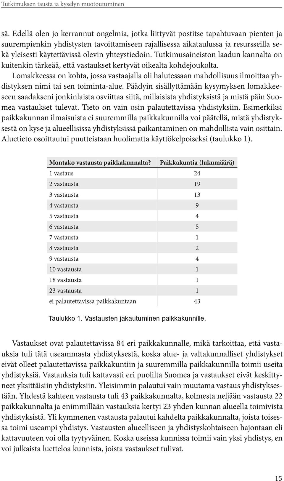 olevin yhteystiedoin. Tutkimusaineiston laadun kannalta on kuitenkin ä, että vastaukset kertyvät oikealta kohdejoukolta.