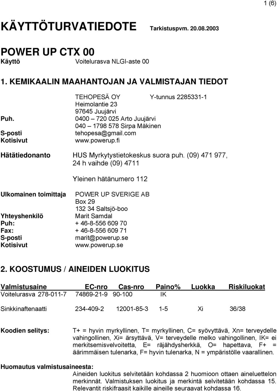 fi Hätätiedonanto HUS Myrkytystietokeskus suora puh.