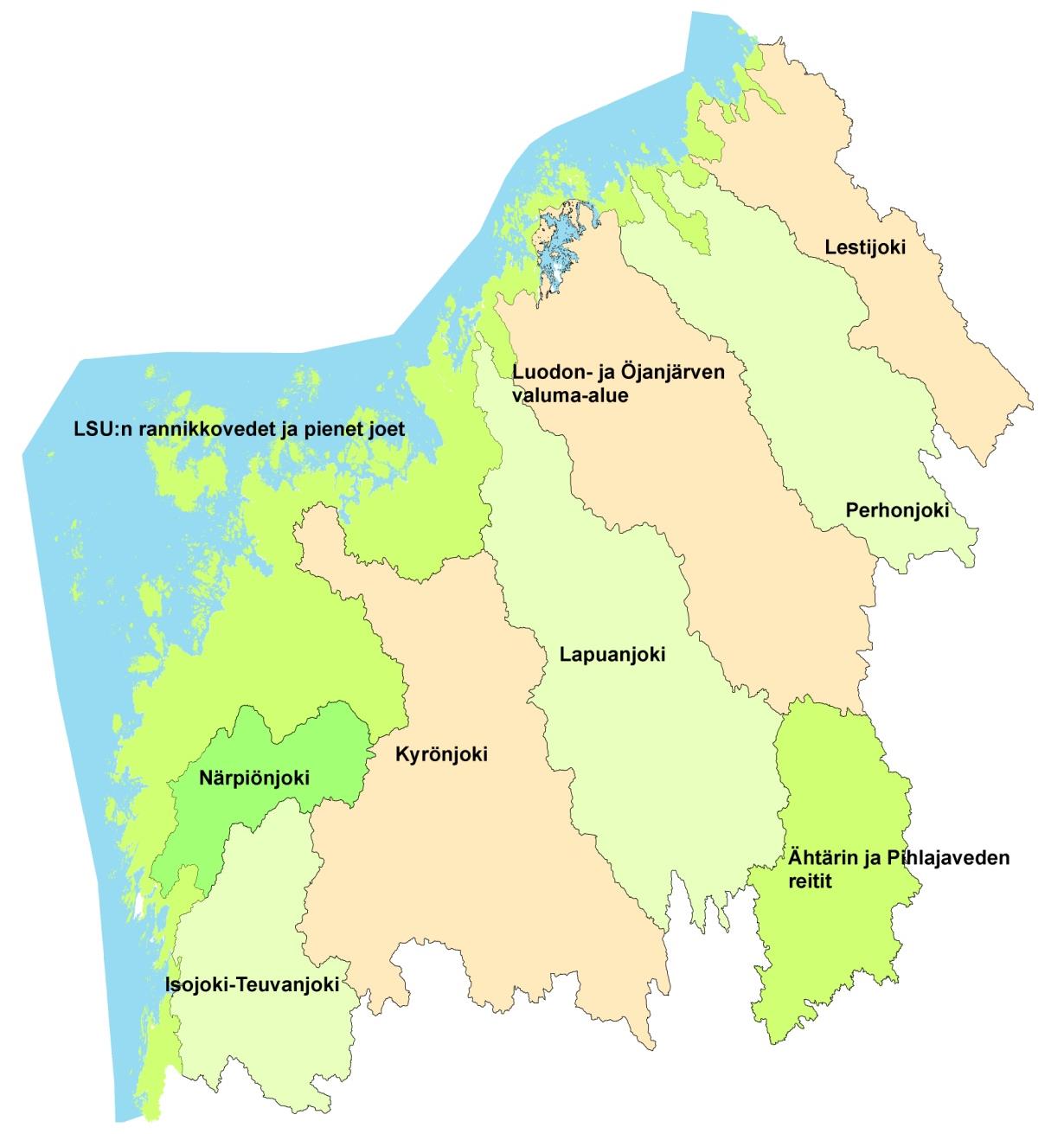 Vesienhoidon toimenpideohjelmat 2010-2015 Lestijoki-Pöntiönjoki Perhonjoki-Kälviänjoki Luodon