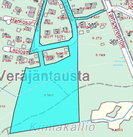 Ympäristön häiriötekijät Suunnittelualueen merkittävin häiriötekijä on Tampereentien liikenteen aiheuttama melu. Tampereentien liikennemelua on selvitetty vuonna 2012 valmistuneessa meluselvityksessä.