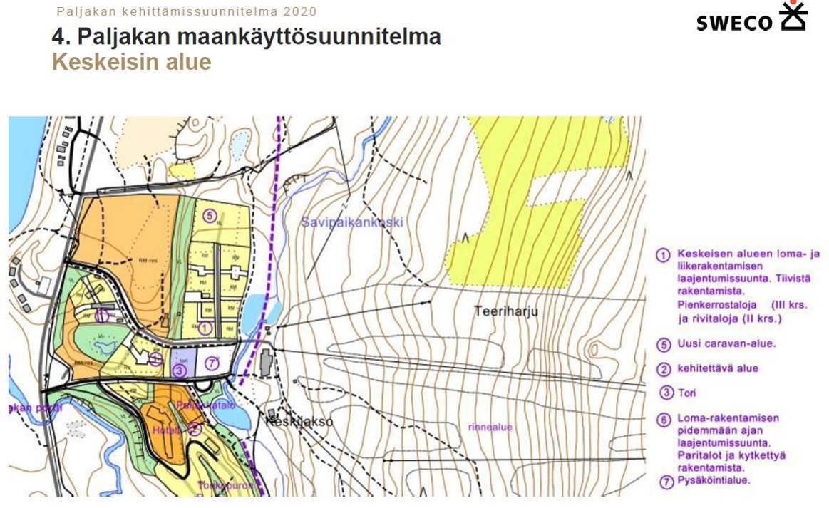 TONKOPURON ASEMAKAAVAN OSITTAINEN MUUTOS JA LAAJENNUS 15 ************************** Paljakan kehittämissuunnitelma 2020 on laadittu vuonna 2015. Sillä on päivitetty Paljakan Master Plan 2015.