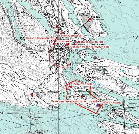 Savonlinnan kaupunki 5(10) Kuva: Etelä-Savon maakuntakaava, kulttuuriympäristöote. Etelä-Savon 2.