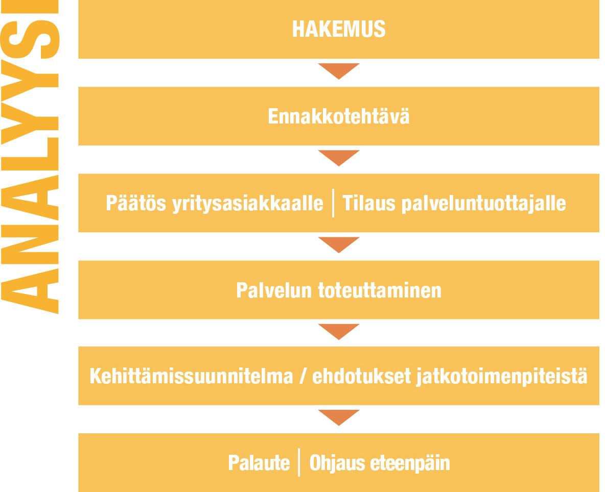 Hakuprosessi: Analyysi-palvelun myöntää ELY-keskus hakemuksen perusteella.